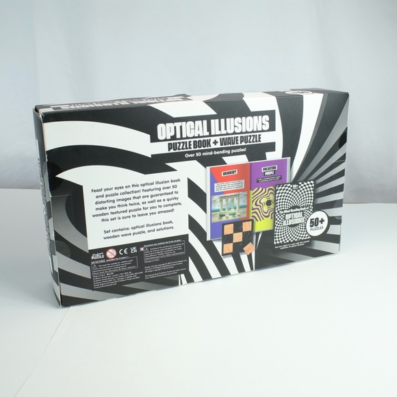 Professor Puzzle Optical Illusions Puzzle Book & Wave Puzzle - NEW - Picture 3 of 4